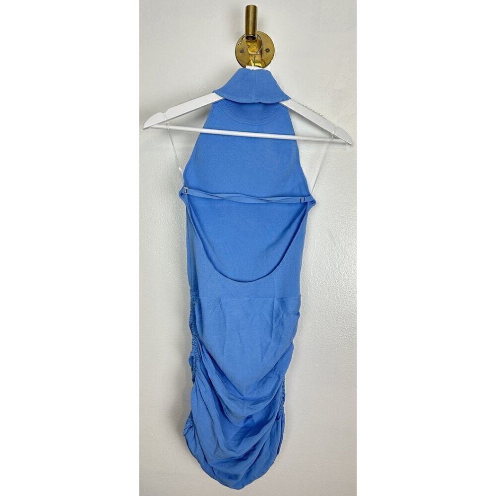 HOUSE OF CB Anura Open Back Halter Minidress in Dutch Canal Size Medium - Picture 10 of 16